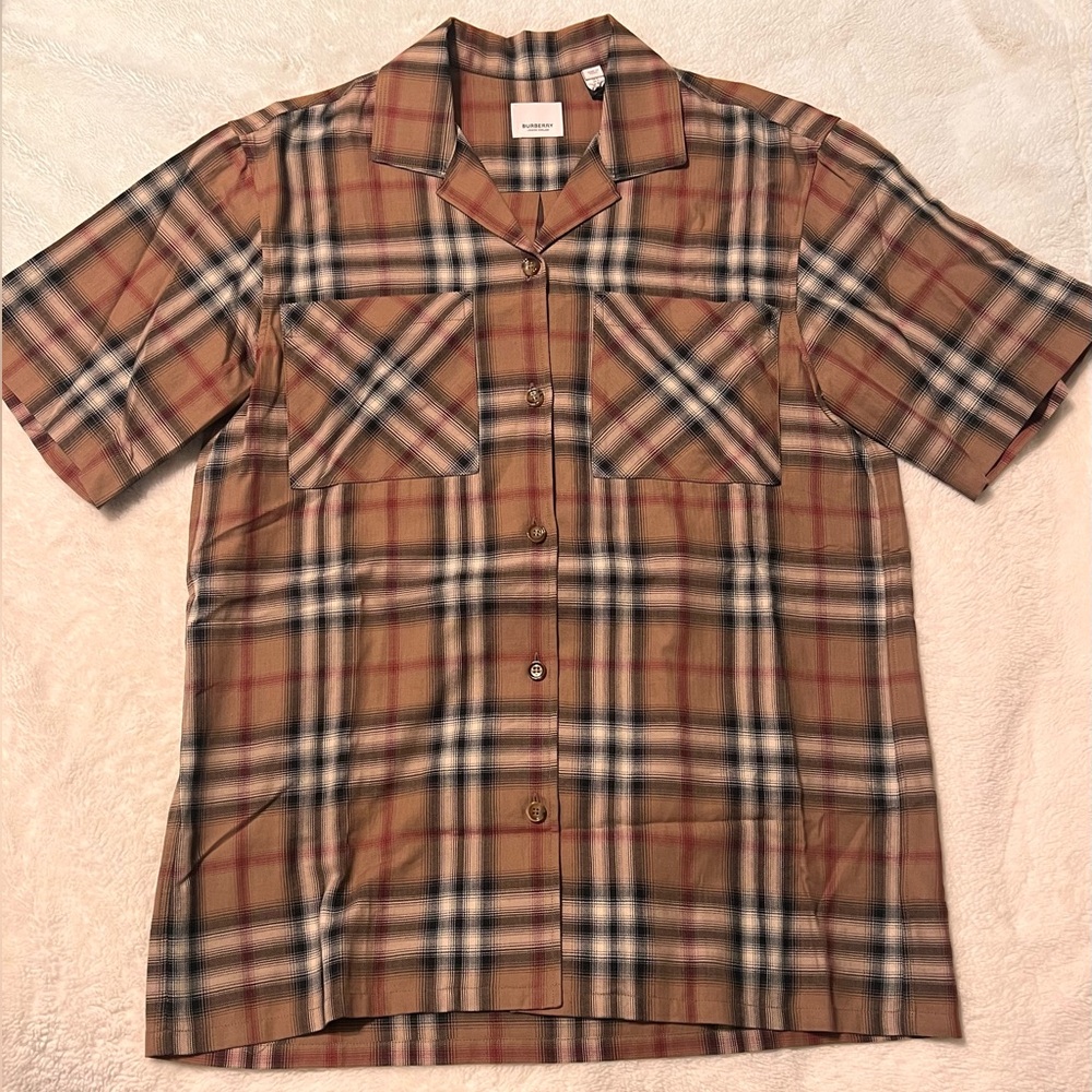 Burberry check shirt unisex